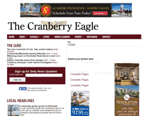 Tablet Screenshot of cranberryeagle.com